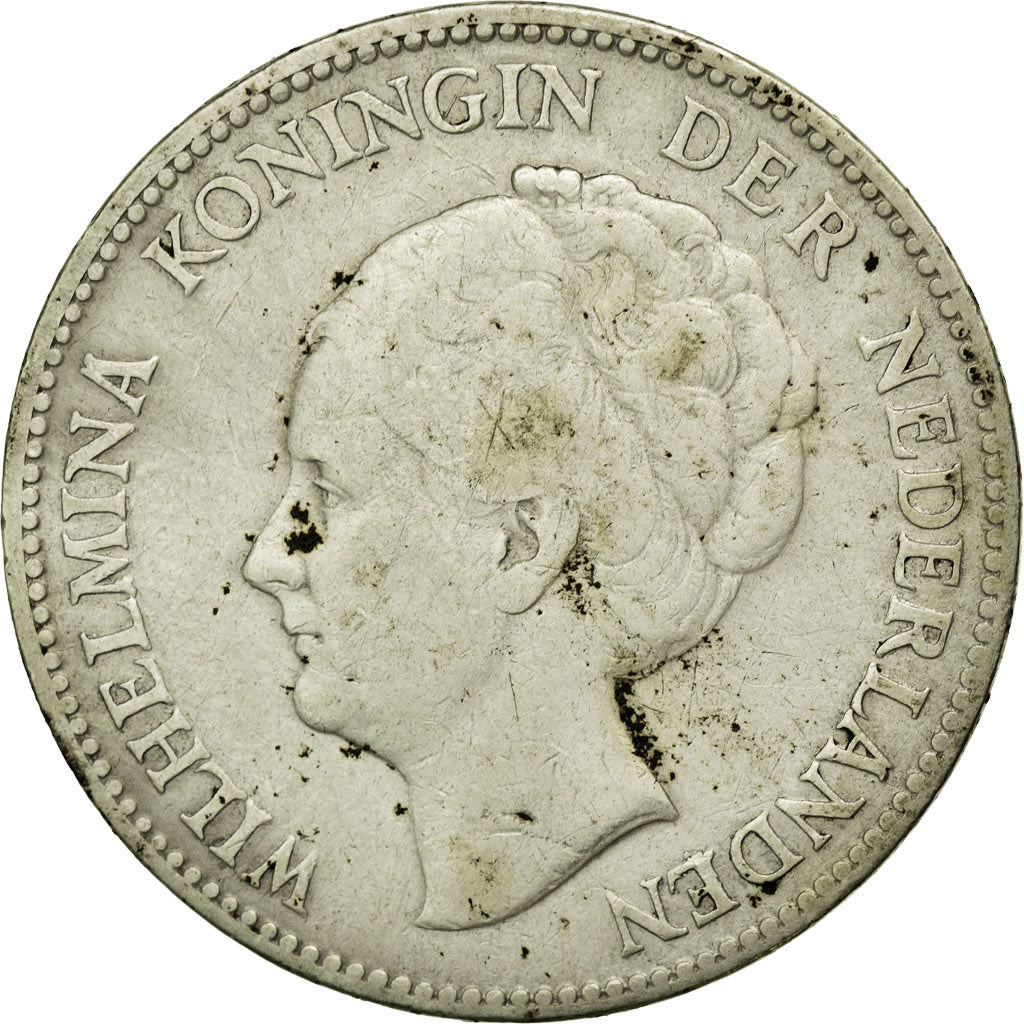 Coin, Netherlands, Wilhelmina I, Gulden, 1923, VF(30-35), Silver, KM:161.1