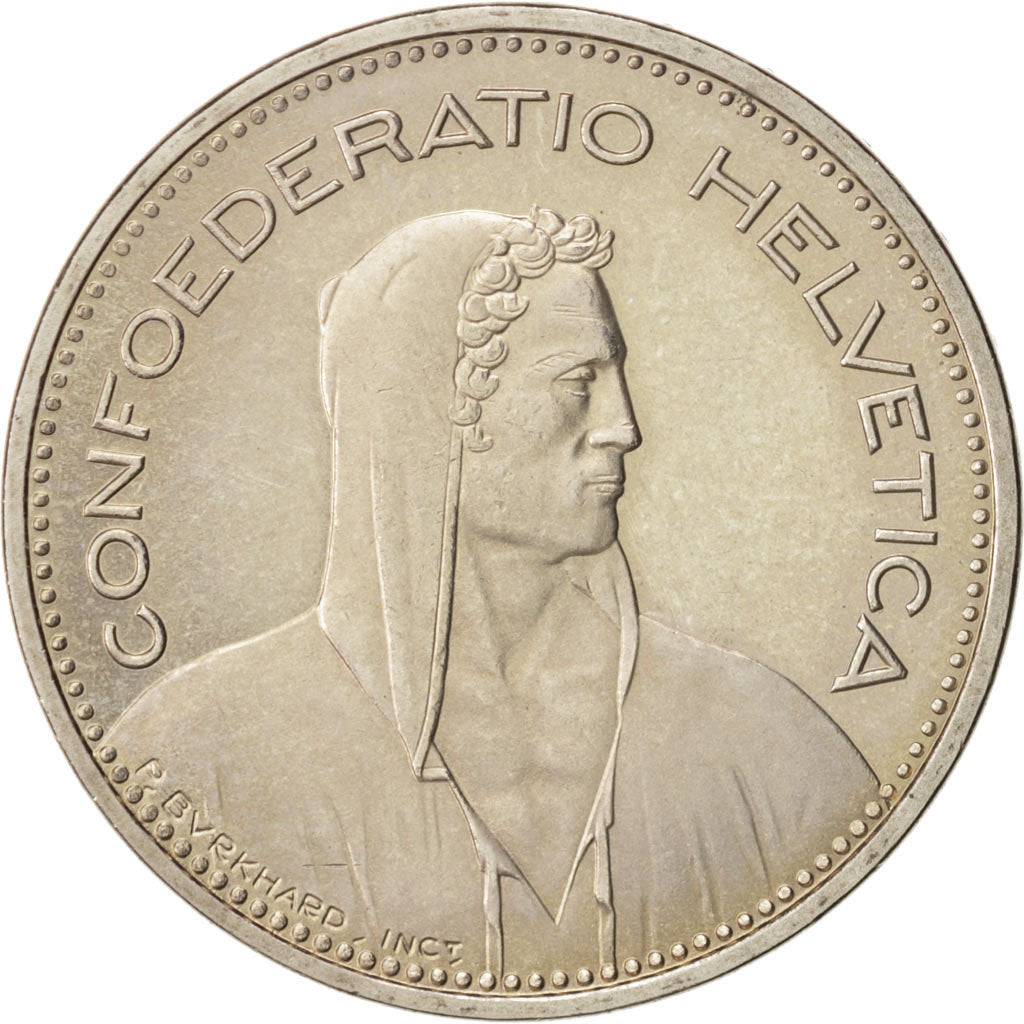 Switzerland, 5 Francs, 1988, Bern, MS(63), Copper-nickel, KM:40a.3