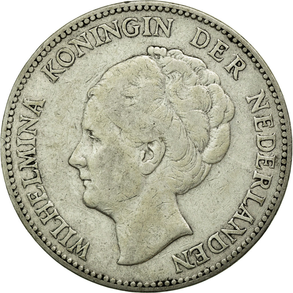 Munten, Nederland, Wilhelmina I, Gulden, 1923, FR+, Zilver, KM:161.1