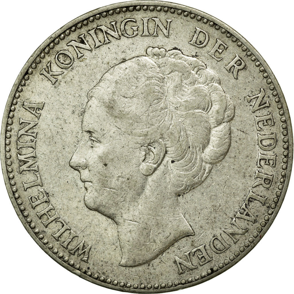 Coin, Netherlands, Wilhelmina I, Gulden, 1924, EF(40-45), Silver, KM:161.1