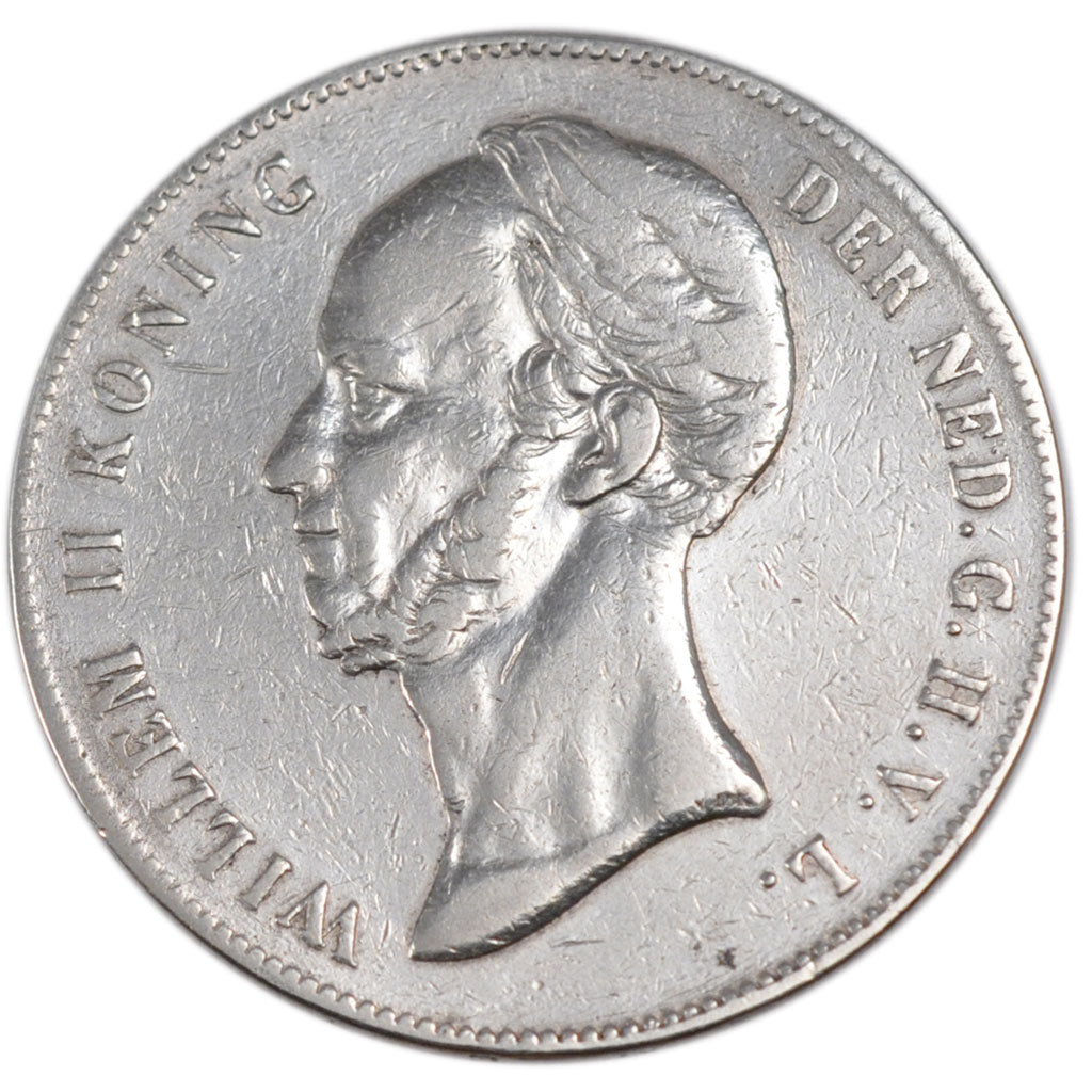 Netherlands, 2 1/2 Gulden, 1849, KM #69, VF(20-25), Silver, 24.72