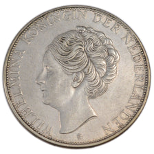 NETHERLANDS, 2-1/2 Gulden, 1933, KM #165, AU(55-58), Silver, 38, 25.01