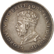 Australia, George V, Florin, 1927, Melbourne, EF(40-45), Silver, KM:31