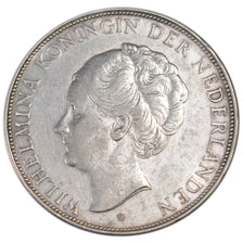 NETHERLANDS, 2-1/2 Gulden, 1940, KM #165, AU(50-53), Silver, 38, 25.00