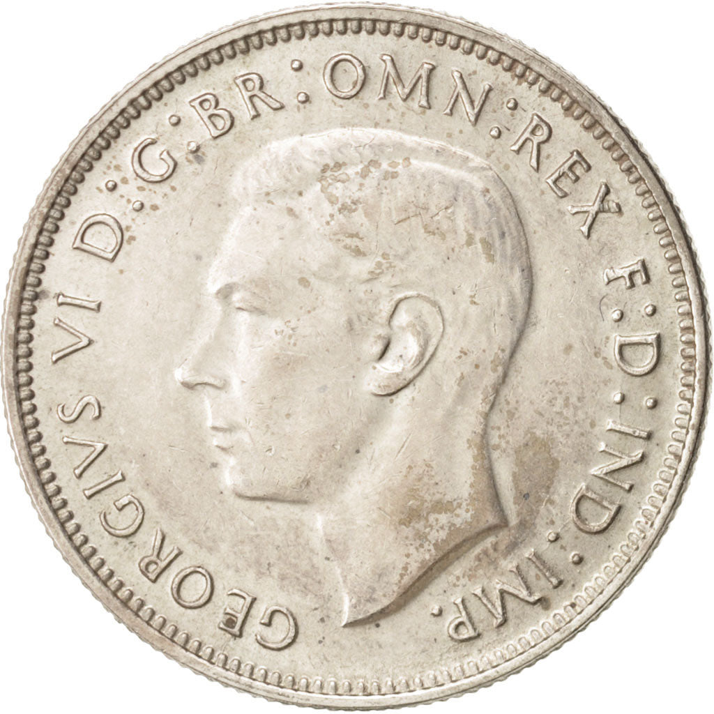 Australia, George VI, Florin, 1943, Melbourne, SUP, Silver, KM:40
