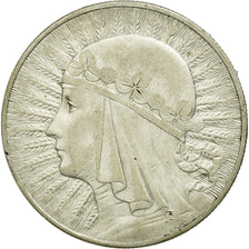 Munten, Polen, 10 Zlotych, 1933, Warsaw, ZF+, Zilver, KM:22