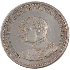 PORTUGAL, 200 Reis, 1898, KM #537, AU(55-58), Silver, 4.99