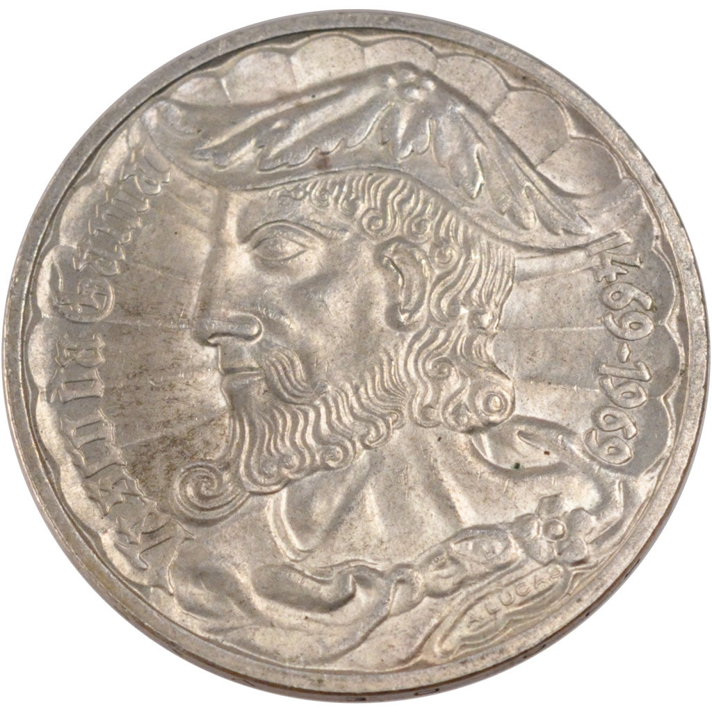 PORTUGAL, 50 Escudos, 1969, KM #598, MS(60-62), Silver, 18.07