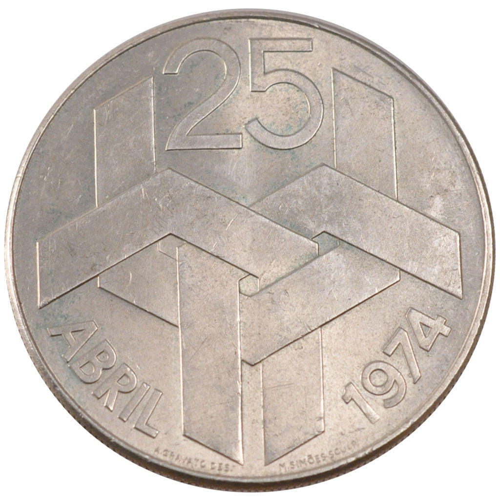 PORTUGAL, 250 Escudos, 1976, KM #604, MS(60-62), Silver, 37, 24.63