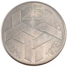 PORTUGAL, 250 Escudos, 1976, KM #604, MS(60-62), Silver, 37, 24.63