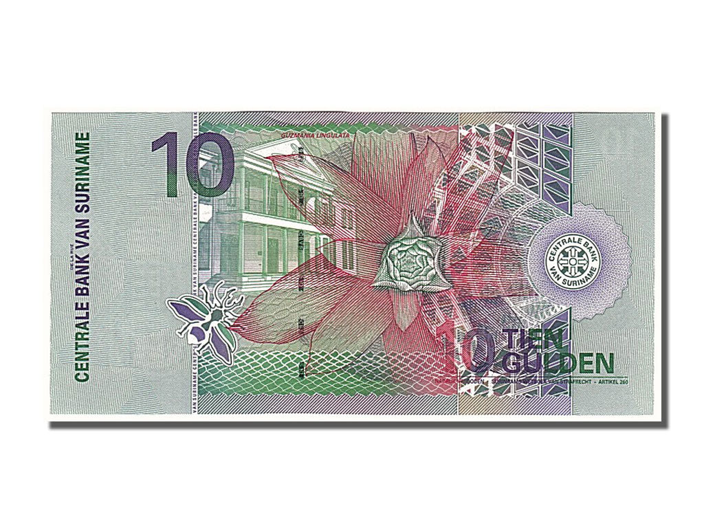 Billet, Suriname, 10 Gulden, 2000, 2000-01-01, NEUF