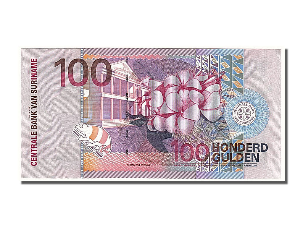 Suriname, 100 Gulden, 2000, KM #149, 2000-01-01, UNC(65-70), AQ