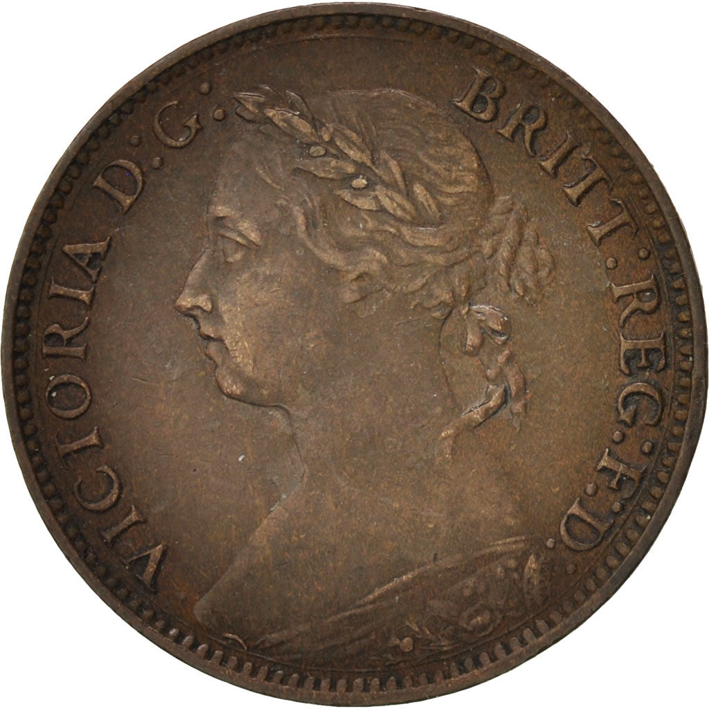 Great Britain, Victoria, Farthing, 1890, EF(40-45), Bronze, KM:753