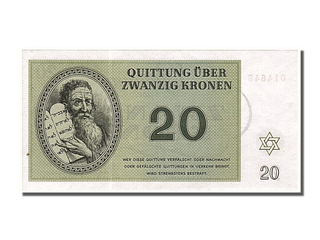 Banknote, Czechoslovakia, 20 Kronen, 1943, 1943-01-01, UNC(65-70)
