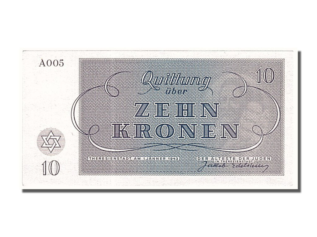 Banknote, Czechoslovakia, 10 Kronen, 1943, 1943-01-01, UNC(65-70)