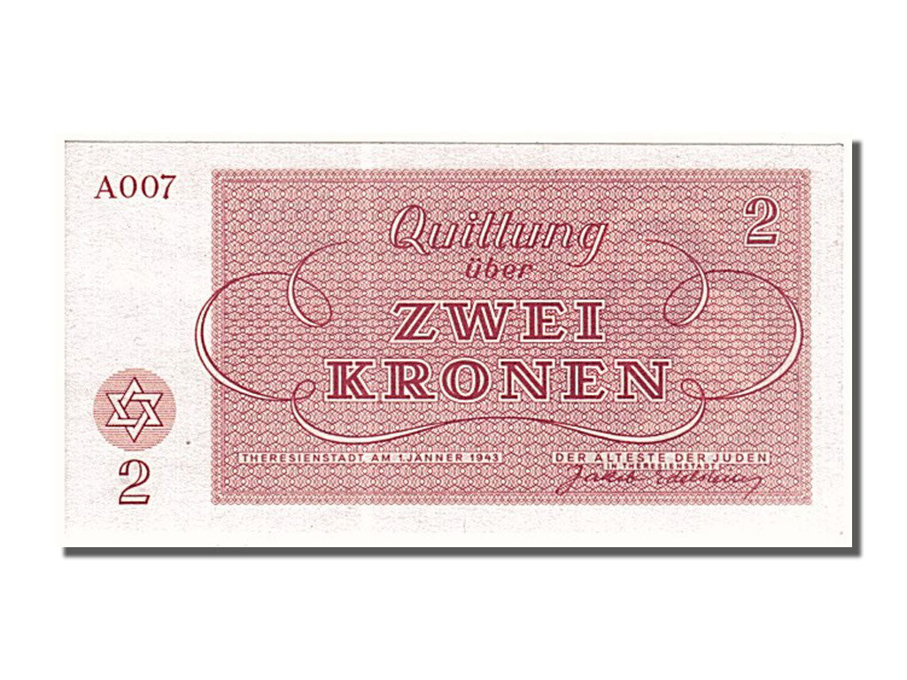Banknote, Czechoslovakia, 2 Kronen, 1943, 1943-01-01, UNC(65-70)
