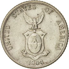 Philippines, 20 Centavos, 1944, Denver, AU(55-58), Silver, KM:182