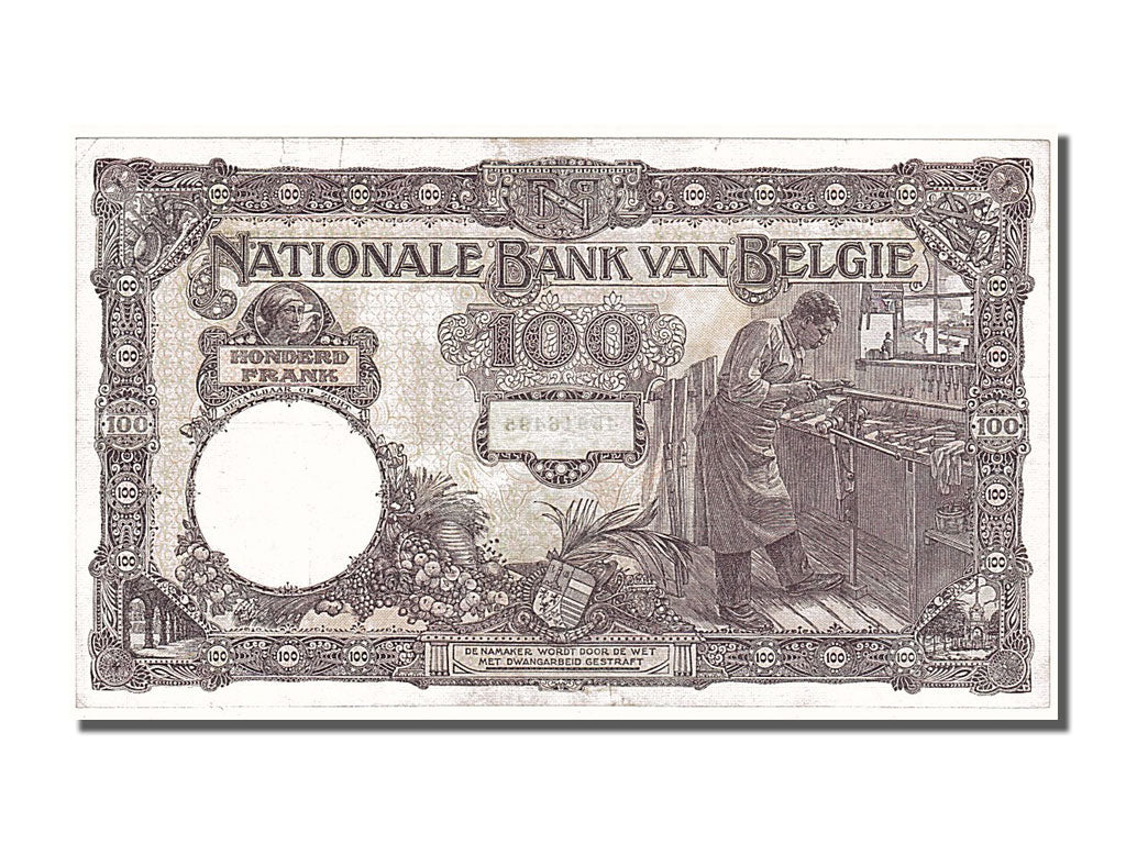 Belgium, 100 Francs, 1926, 1926-03-23, AU(50-53), 1837.R.494
