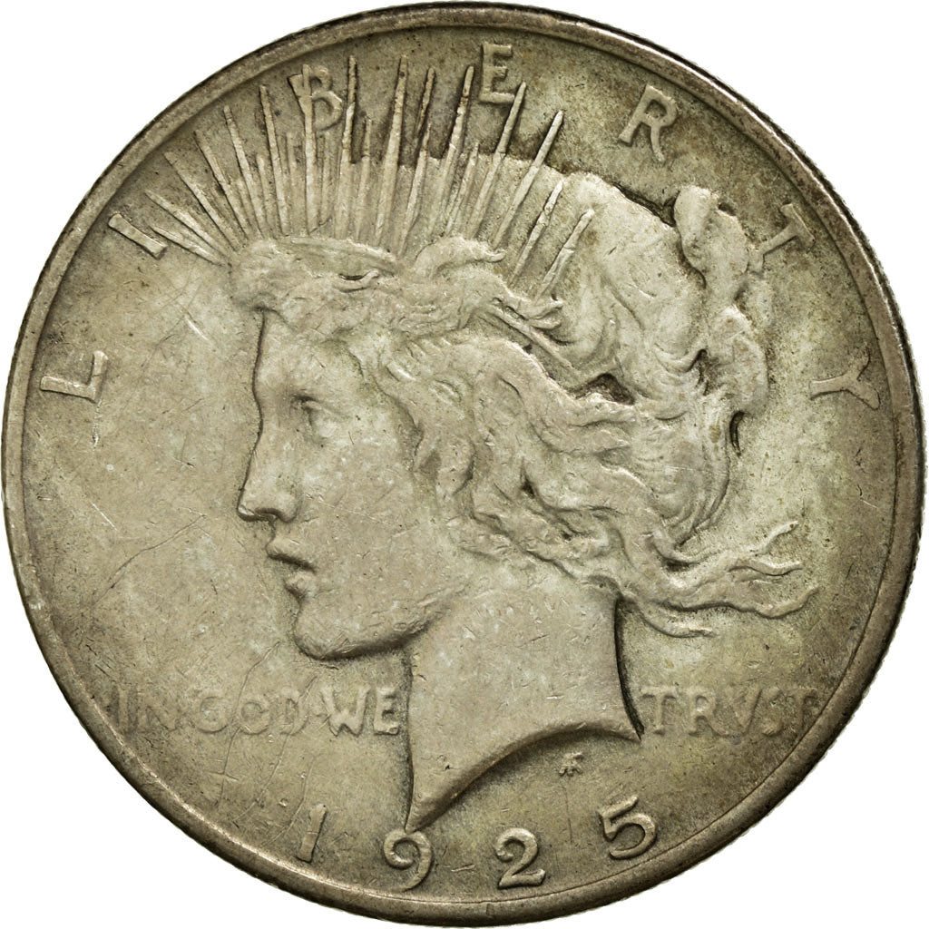 Coin, United States, Peace Dollar, Dollar, 1925, U.S. Mint, Philadelphia