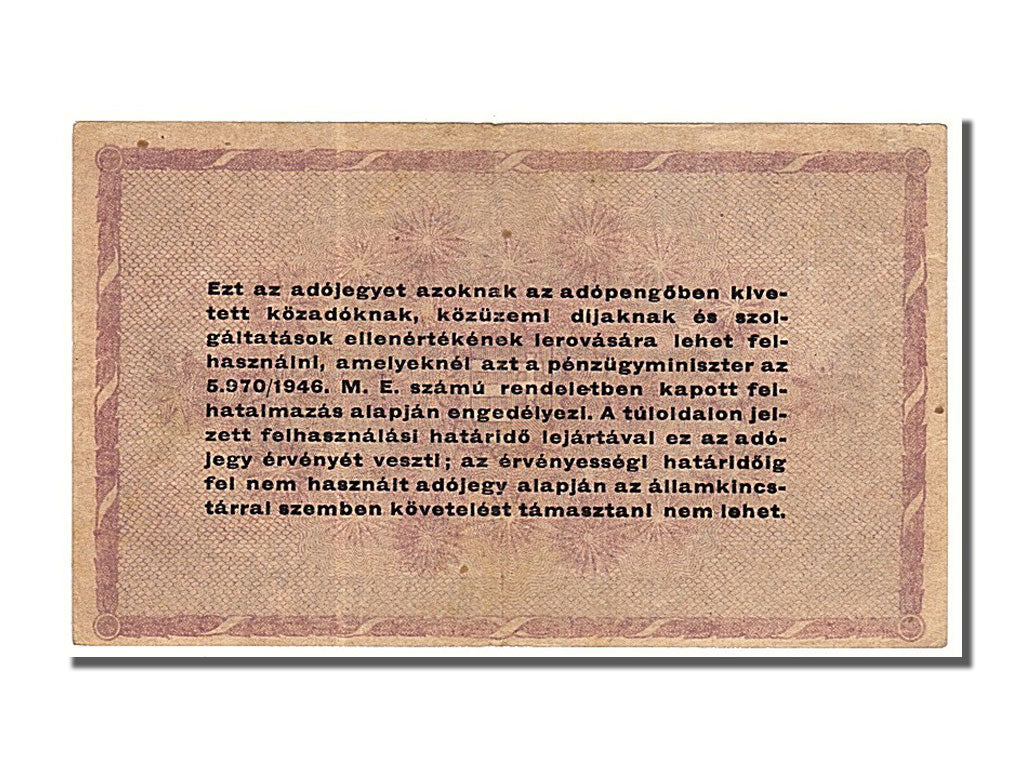 Banknote, Hungary, 100,000 (Egyszázezer) Adópengö, 1946, 1946-05-28