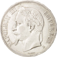 France, Napoleon III, 5 Francs, 1868, Paris, EF(40-45), Silver, KM 799.1