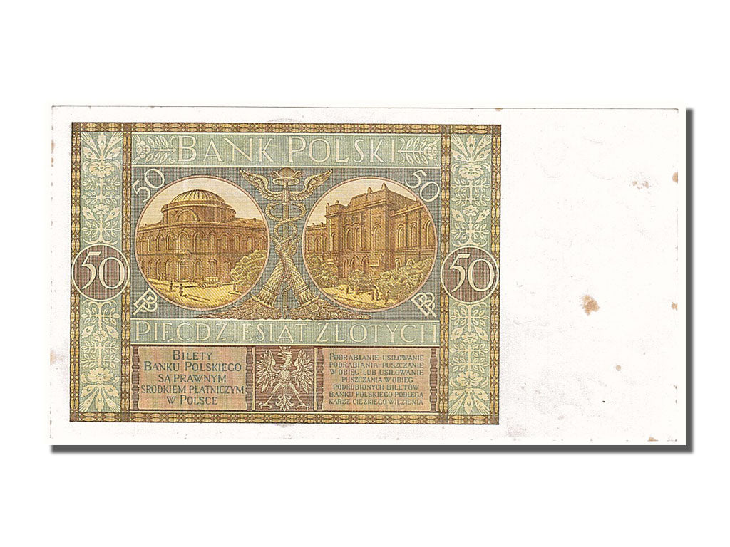 Banknote, Poland, 50 Zlotych, 1929, 1929-09-01, UNC(63)