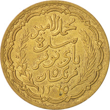 Tunisie, Muhammad al-Amin Bey, 5 Francs, 1946, Paris, SUP,Aluminum-Bronze,KM 273