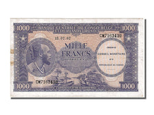 Congo Democratic Republic, 1000 Francs, 1962, KM #2a, 1962-02-15, EF(40-45), CM