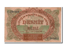 Lettonia, 10 Rubli, 1919, BB