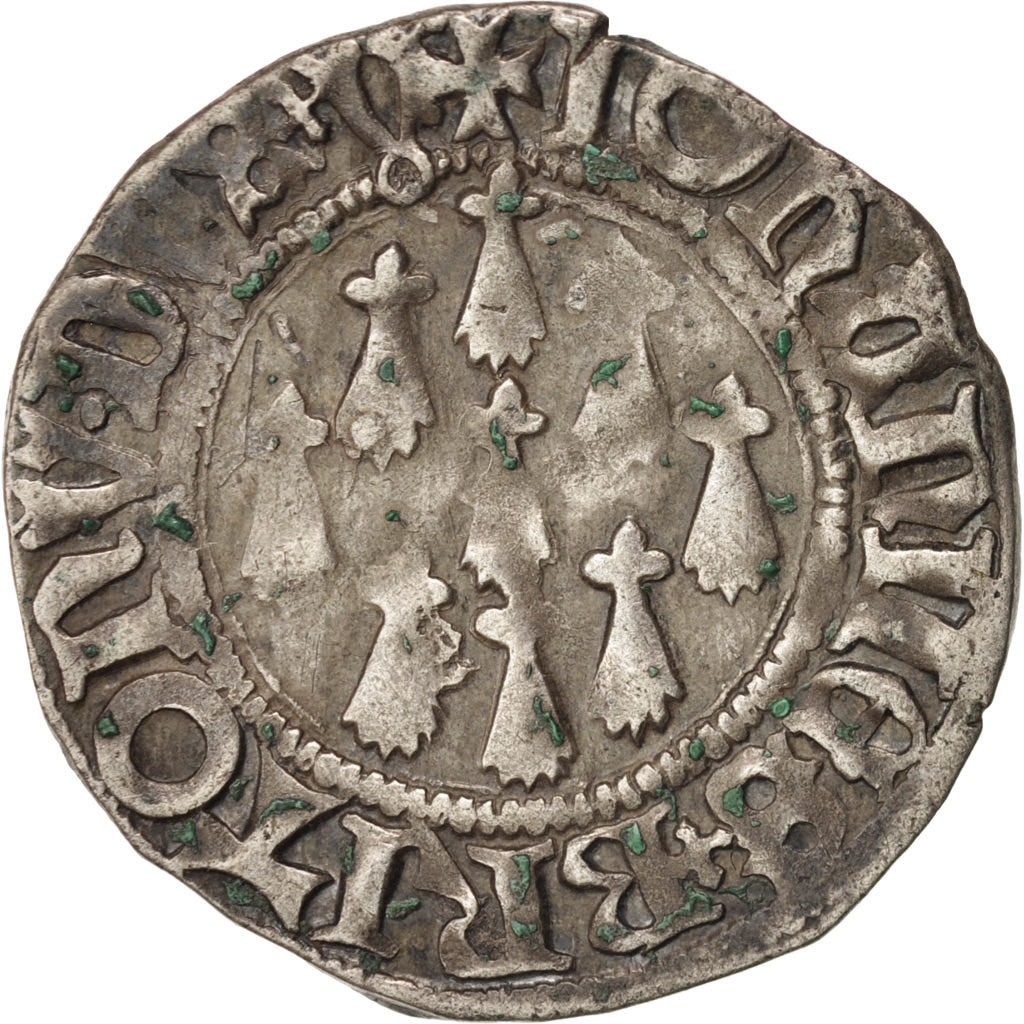 France, Bretagne, Jean V, Blanc, Vannes, TTB, Silver, Boudeau:112