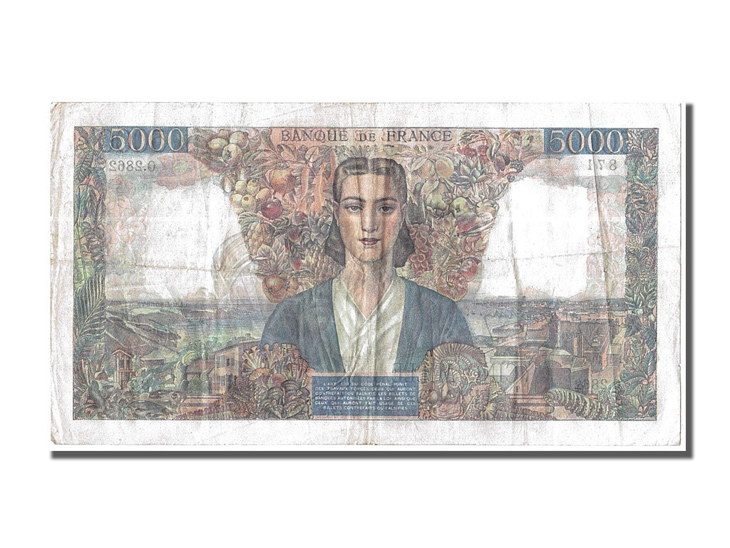 France, 5000 Francs, 5 000 F 1942-1947 ''Empire Français'', 1947, KM #103c, 1...