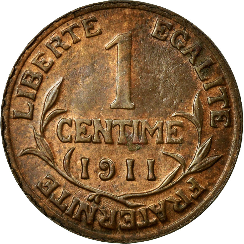 Monnaie, France, Dupuis, Centime, 1911, Paris, TTB, Bronze, KM:840, Gadoury:90