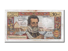 France, 50 Nouveaux Francs, 50 NF 1959-1961 ''Henri IV'', 1961, KM #143a,...