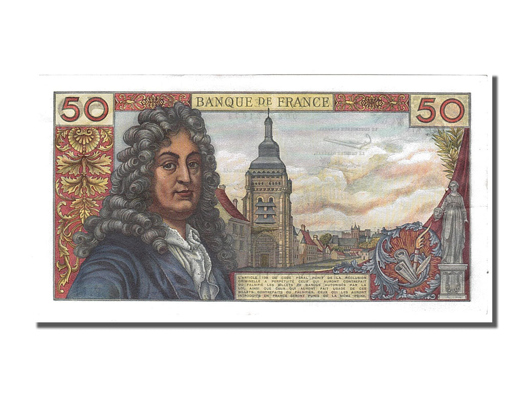 Banknote, France, 50 Francs, 50 F 1962-1976 ''Racine'', 1962, 1962-06-07