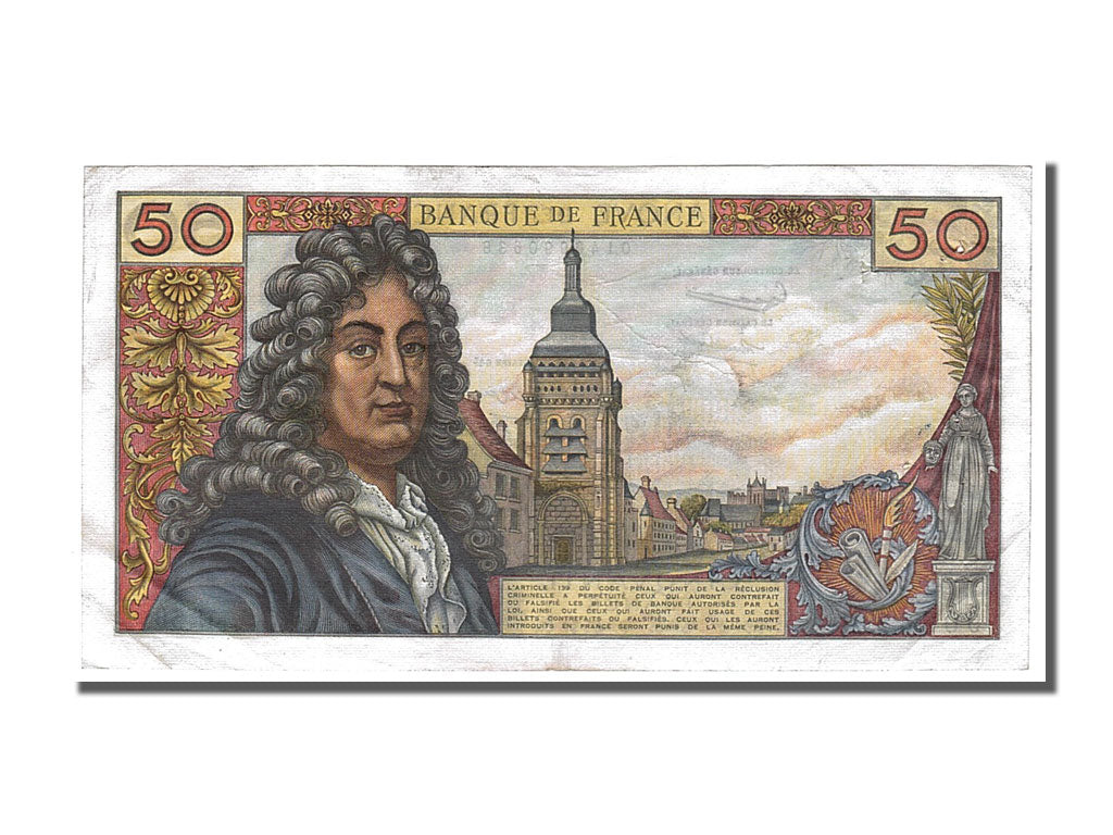 Banknote, France, 50 Francs, 50 F 1962-1976 ''Racine'', 1963, 1963-05-02