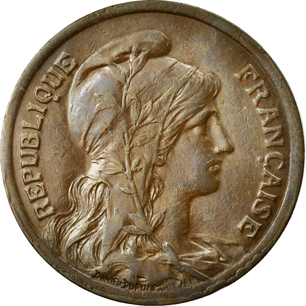 Coin, France, Dupuis, 10 Centimes, 1916, Paris, EF(40-45), Bronze, KM:843