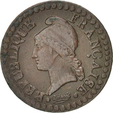 France, Dupré, Centime, 1798, Paris, VF(20-25), Bronze, KM:646, Gadoury:76