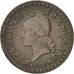 France, Dupré, Centime, 1798, Paris, VF(20-25), Bronze, KM:646, Gadoury:76