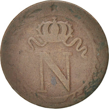 France, Napoléon I, 10 Centimes, 1809, Toulouse, F(12-15), Billon, KM:676.6