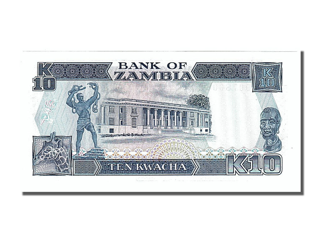 Banknot, Zambia, 10 Kwacha, 1989, UNC(65-70)