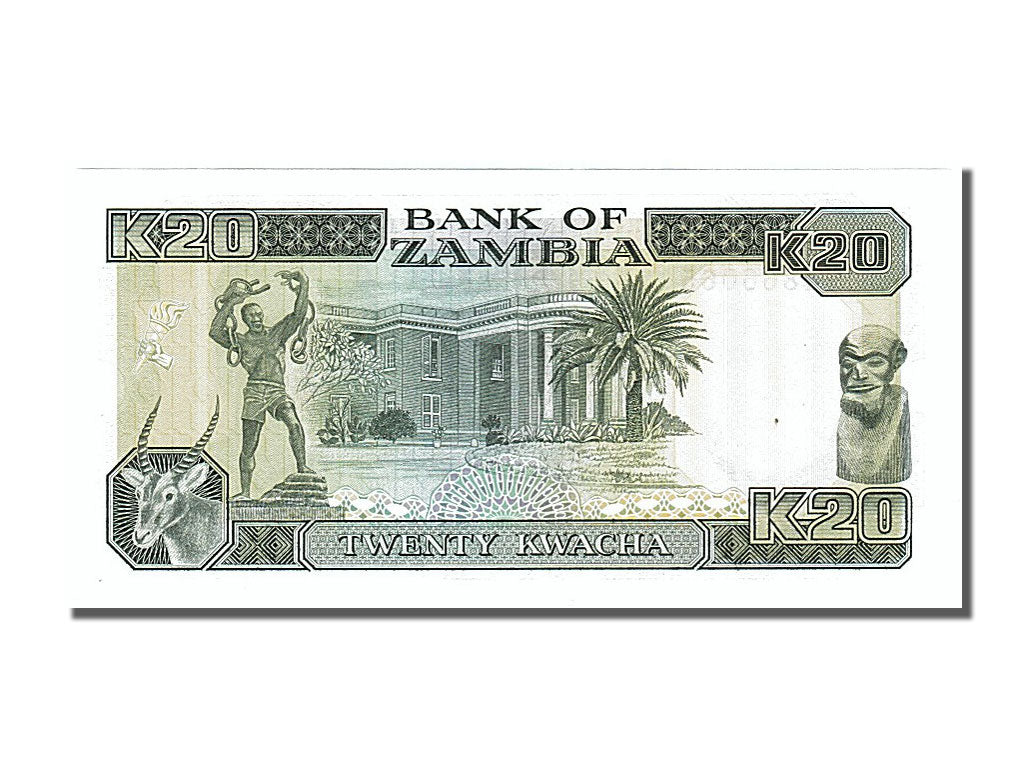 Banknot, Zambia, 20 Kwacha, 1989, UNC(65-70)