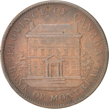 Canada, LOWER CANADA, 2 Sous, PENNY, 1842, Soho Mint, Birmingham, EF(40-45)