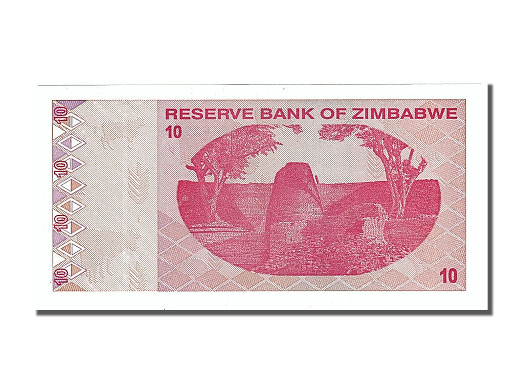 Banknot, Zimbabwe, 10 Dollars, 2009, UNC(65-70)
