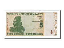 Billet, Zimbabwe, 5 Dollars, 2009, NEUF