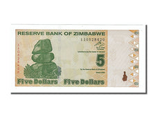 Banknote, Zimbabwe, 5 Dollars, 2009, UNC(65-70)