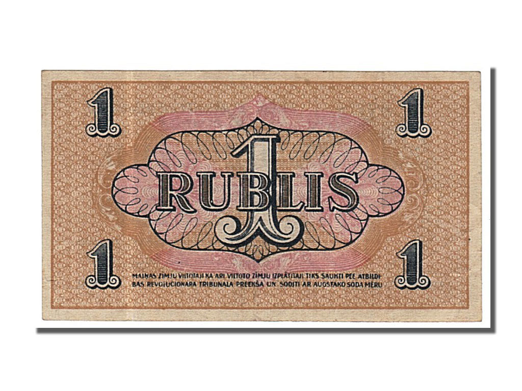Lettonia, 1 Rublis, 1919, BB
