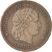 Haiti, 2 Centimes, 1881, EF(40-45), Bronze, KM:43
