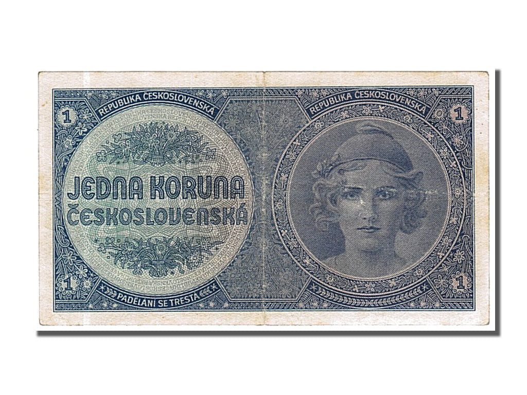Czechoslovakia, 1 Koruna, 1938, KM #27a, EF(40-45), A 079