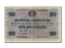 Billete, 100 Leva Zlato, 1916, Bulgaria, BC