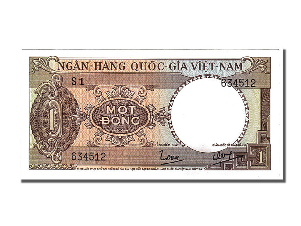 South Viet Nam, 1 D<ox>ng, 1964, KM #15a, UNC(65-70), S1